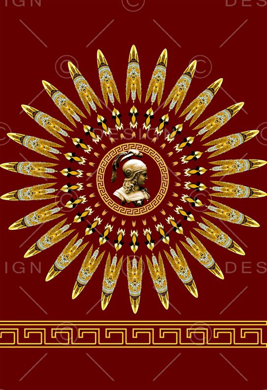 几何抽象复古金属印花华亿平台图片