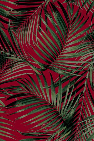 棕榈树印花华亿平台图片