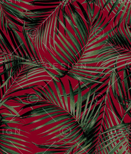 棕榈树印花华亿平台图片