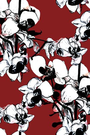 兰花印花华亿平台图片