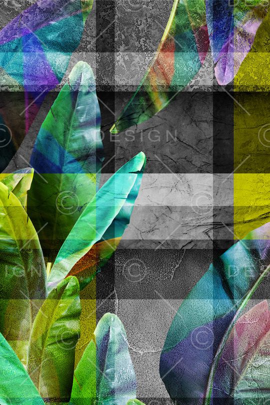 绿植树叶印花华亿平台图片