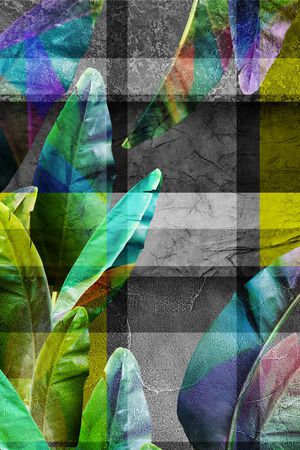 绿植树叶印花华亿平台图片