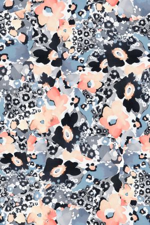 抽象花卉印花华亿平台图片