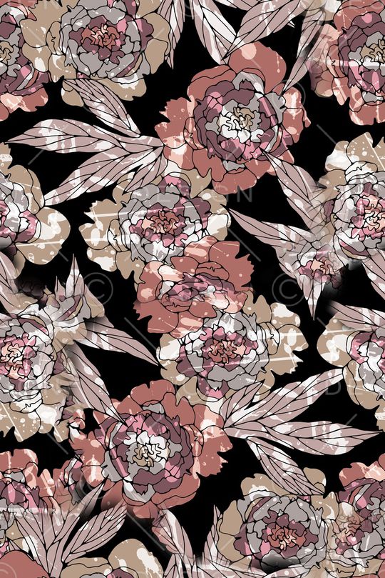 真丝印花华亿平台图片