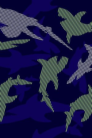 经典蓝色系列印花华亿平台图片