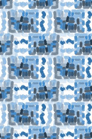 手绘线条笔触印花华亿平台图片