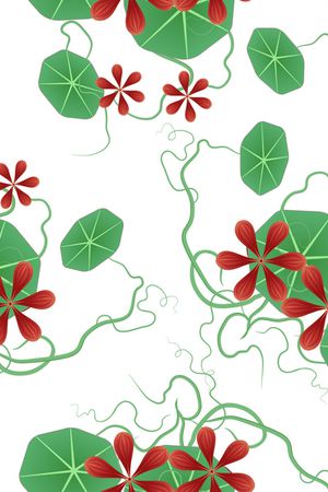 藤蔓印花华亿平台图片