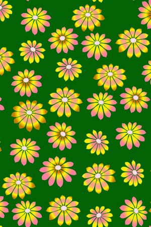 清爽底花卉印花华亿平台图片