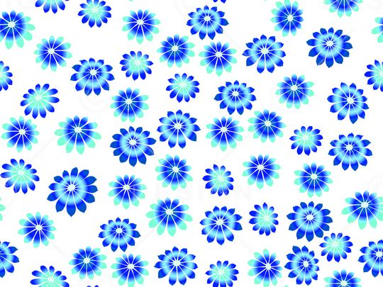 清爽底花卉印花华亿平台图片