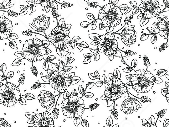 清爽底花卉印花华亿平台图片