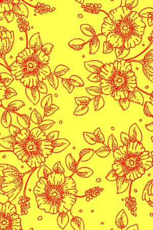 清爽底花卉印花华亿平台图片