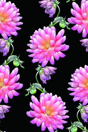 抽象花卉印花华亿平台图片