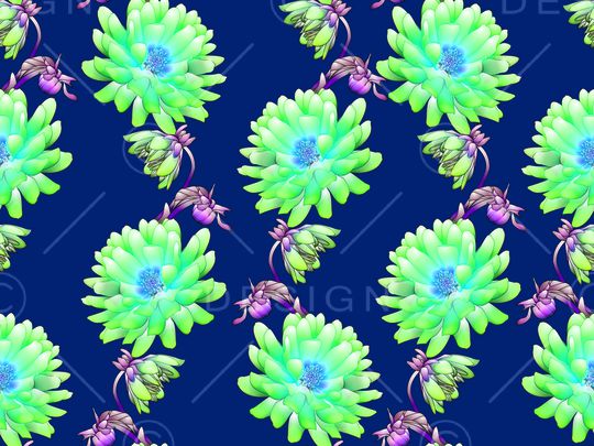 抽象花卉印花华亿平台图片