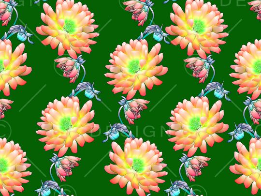 抽象花卉印花华亿平台图片