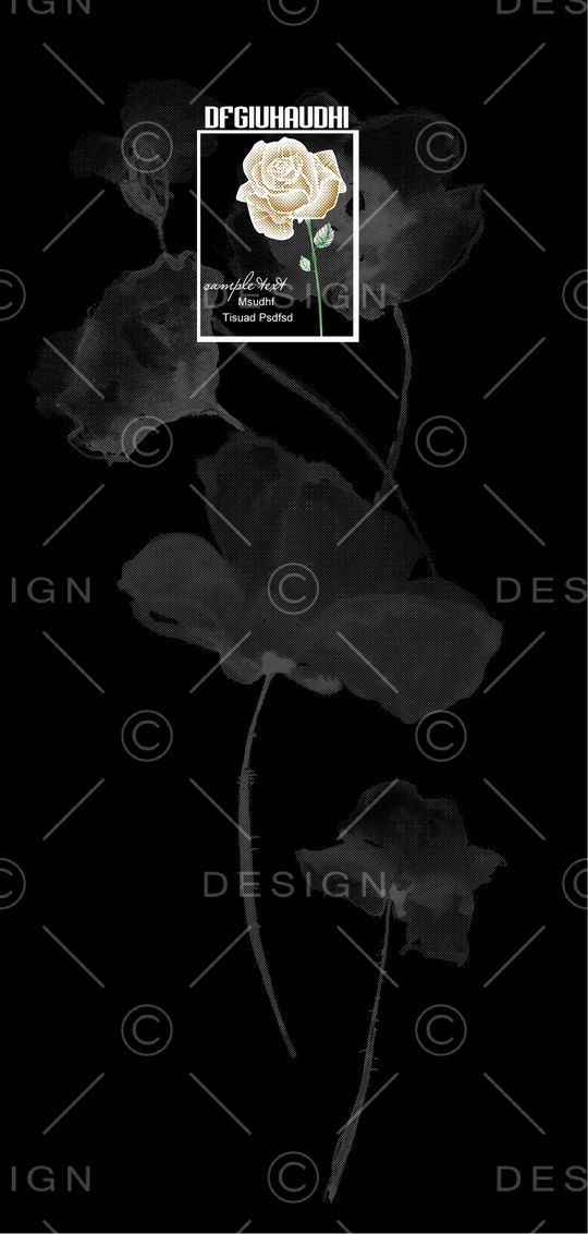 清爽底花卉印花华亿平台图片