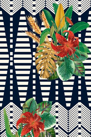 花卉印花华亿平台图片