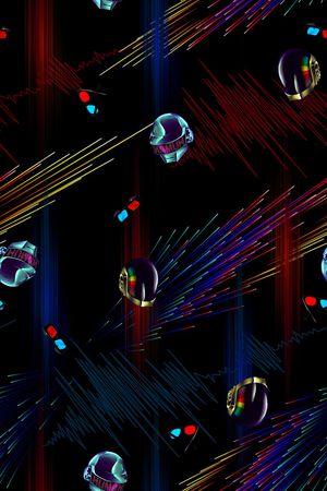 抽象男装印花华亿平台图片