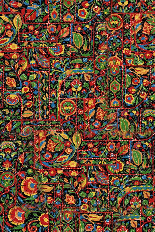 几何花卉印花华亿平台图片