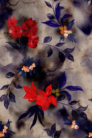 中国风印花华亿平台图片