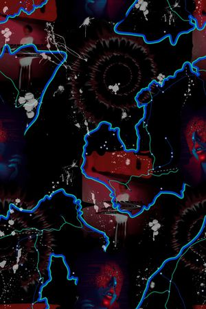 抽象风印花华亿平台图片