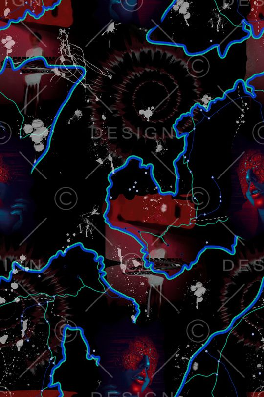 抽象风印花华亿平台图片