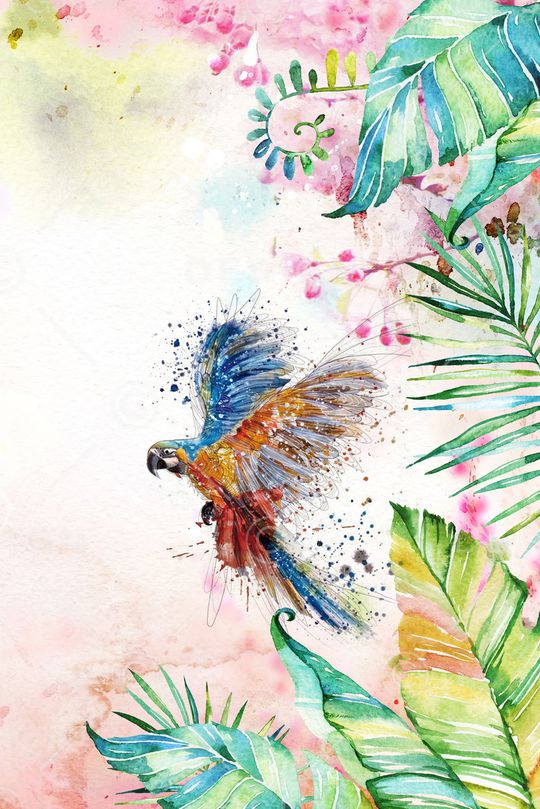 绿植树叶印花华亿平台图片