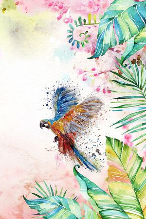 绿植树叶印花华亿平台图片