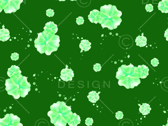 抽象花卉印花华亿平台图片