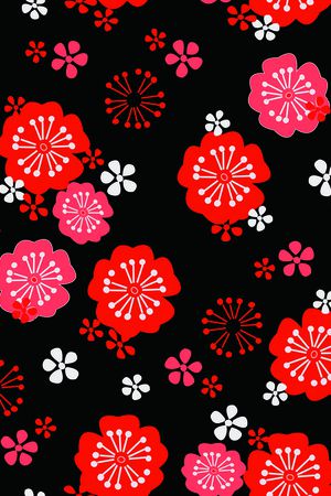 抽象花卉印花华亿平台图片