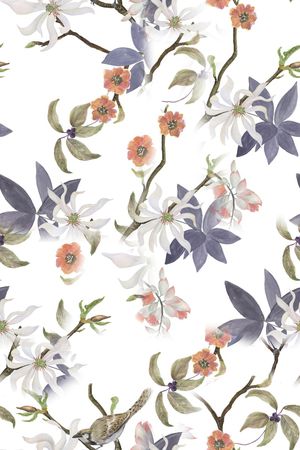 真丝印花华亿平台图片