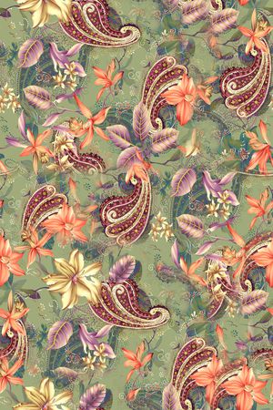 真丝印花华亿平台图片