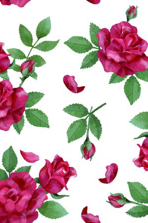 手绘花卉印花华亿平台图片