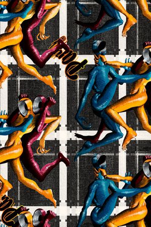 大牌风印花华亿平台图片