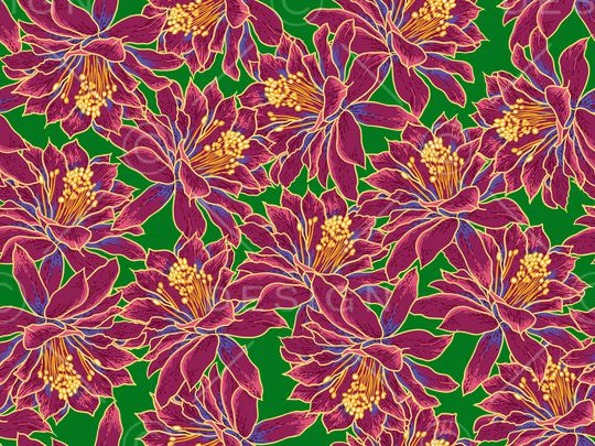 抽象花卉印花华亿平台图片