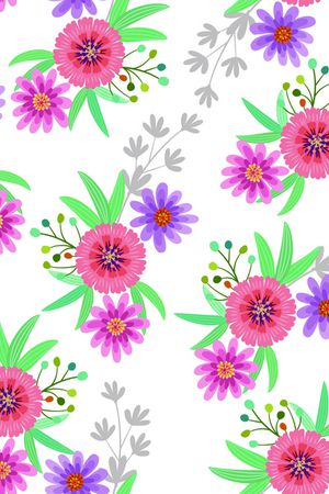 抽象花卉印花华亿平台图片