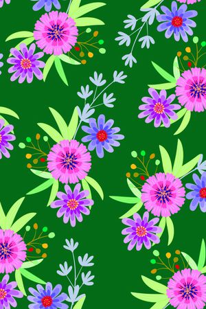 抽象花卉印花华亿平台图片