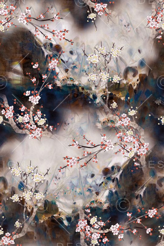 中国风印花华亿平台图片