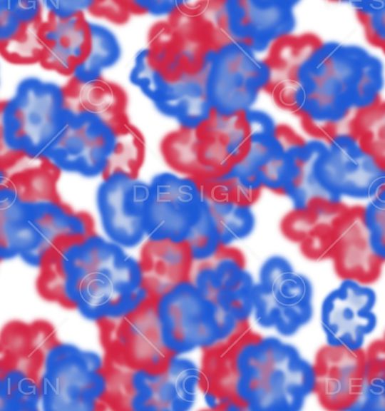 手绘花卉印花华亿平台图片