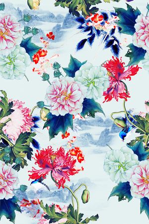 大牌风印花华亿平台图片