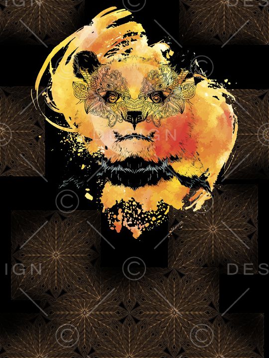 动物头印花华亿平台图片