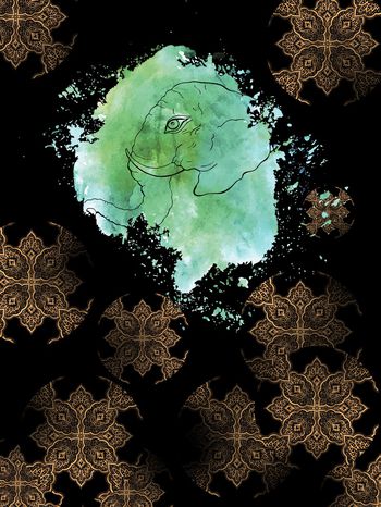 动物头印花华亿平台图片