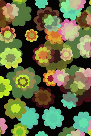 手绘花卉印花华亿平台图片