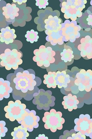 手绘花卉印花华亿平台图片