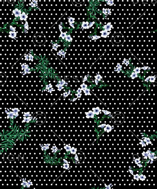 小碎花印花华亿平台图片