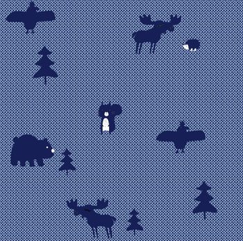 卡通动物印花华亿平台图片