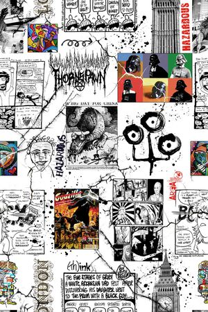 卡通抽象印花华亿平台图片