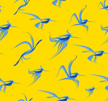 1234603-手绘奇珍异兽清新抽象花卉2