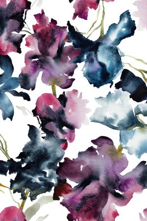 鸢尾花印花华亿平台图片