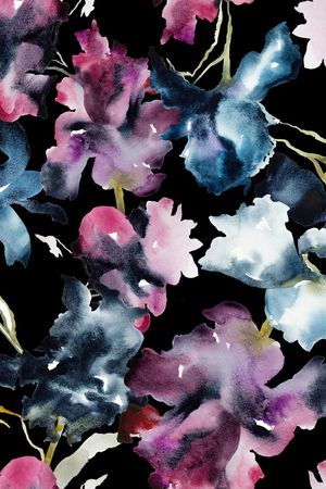 鸢尾花印花华亿平台图片