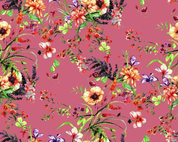 风格化花卉印花华亿平台图片